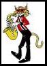 Saks Wildcat playing saxophone